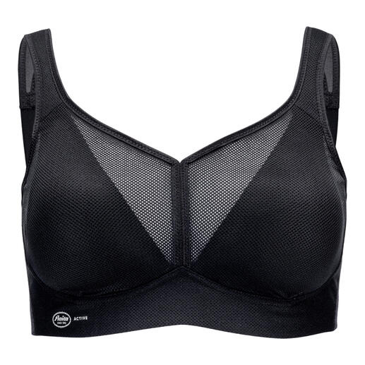 Soutien-gorge de sport noir ‘air control’ Anita en tissu respirant.