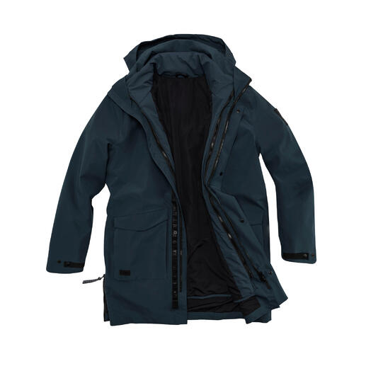 Parka 3-en-1 en état ouvert