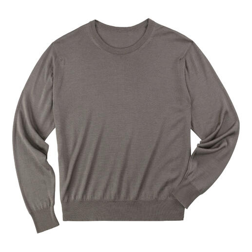 Pull John Smedley beige, vue de face