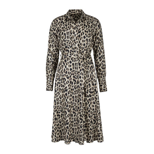 Robe léopard avec ceinture en vue complète