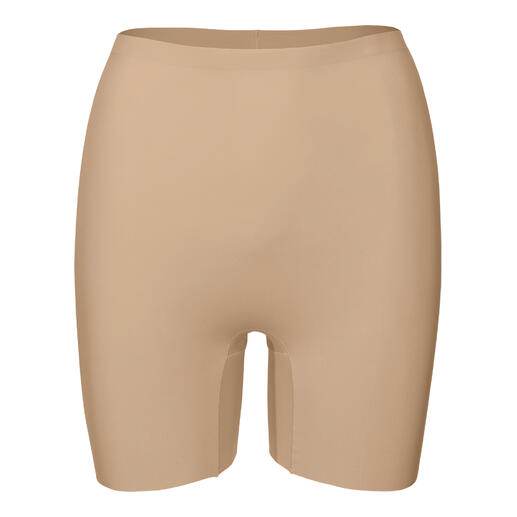 Vue avant des shorts Bum-Lift beige.