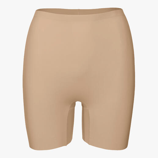 Vue avant des shorts Bum-Lift beige.