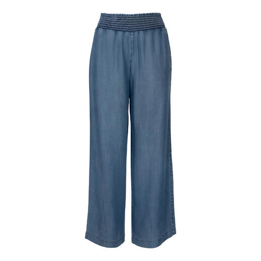 Vue de face du jeans large Bella Dahl avec jambes larges
