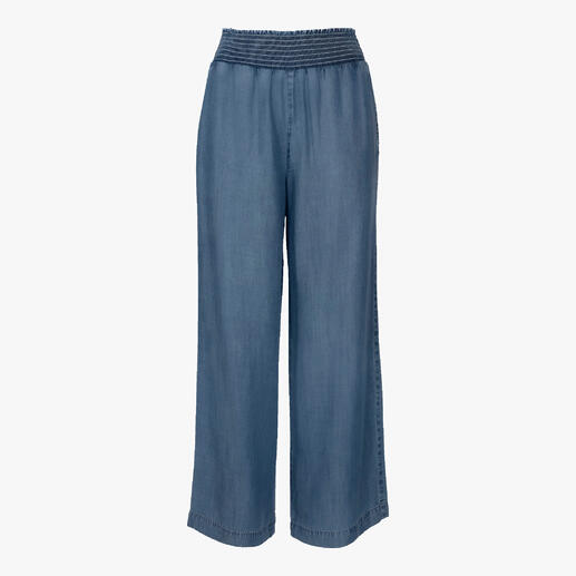 Vue de face du jeans large Bella Dahl avec jambes larges
