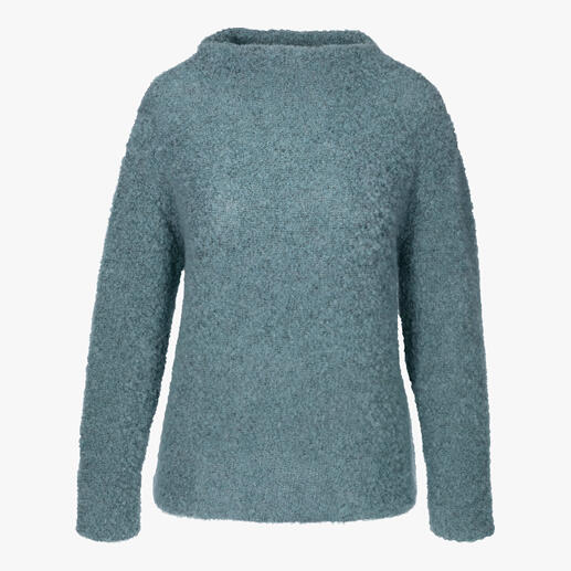 Pull bouclé en soie Doux et élégant à la fois : les pulls bouclés à la mode sont rarement aussi élégants.