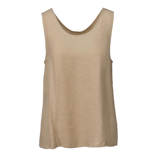 Top beige de loungewear urbaine décontractée en taille 34/36