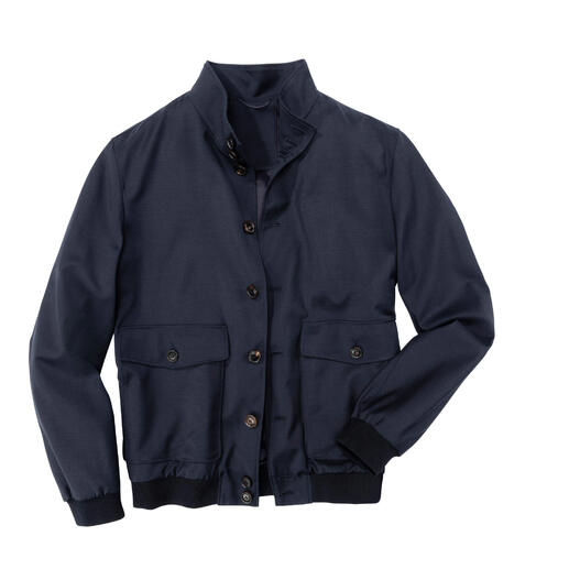 Blouson Storm-System®, le devant montre des boutons et des poches, tissu sombre.