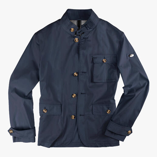 Veste urtra-légère Steinbock® en bleu marine à suspendre.