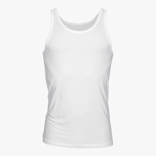 Débardeur Mey Coolmax blanc en taille 48.