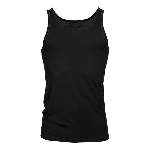 Débardeur Mey Coolmax noir en taille 48.