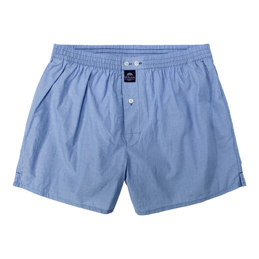 Boxers confort en bleu clair, taille 48, à plat sur fond blanc.