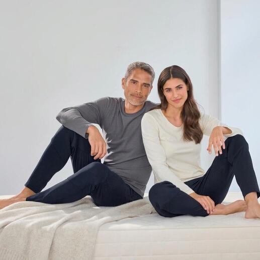 Pantalon de dormeur latéral marine pour femmes en taille 36.