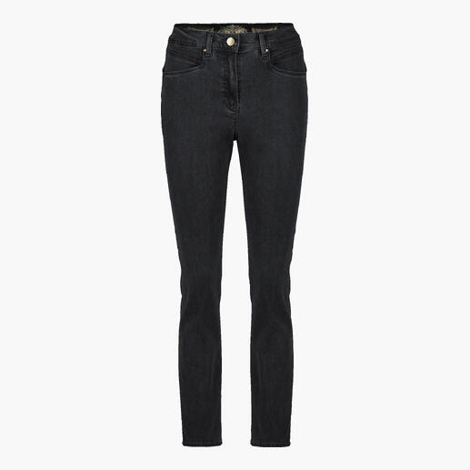 Jean noir Zauberbund de R. by BRAX, coupe slim, avec poches à l'avant.