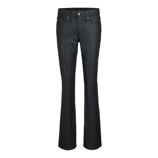 Jean bootcut noir avec coupe classique et léger stretch.
