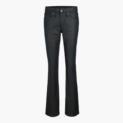 Jean bootcut noir avec coupe classique et léger stretch.