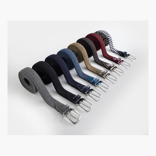 Ceintures élastiques de différentes couleurs côte à côte