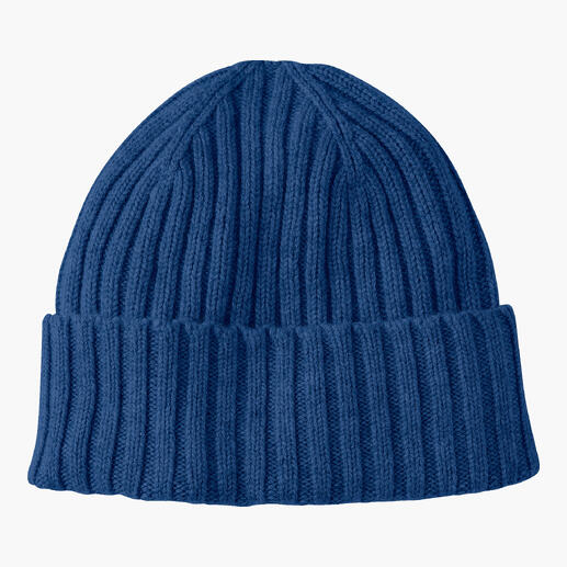 Béret de pêcheur en cachemire bleu marine