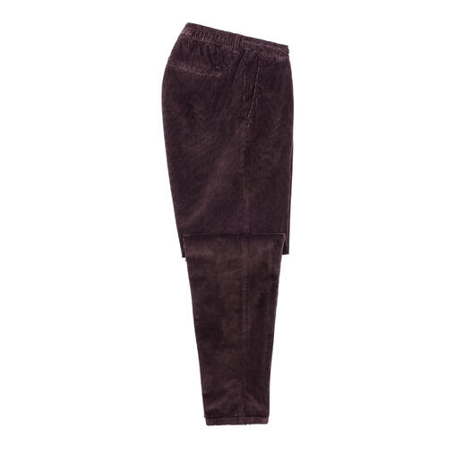 Pantalon en corduroy hyper léger Brax brun foncé avec taille élastique