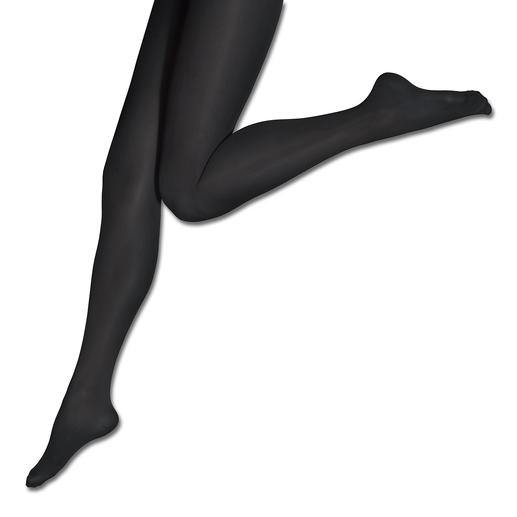 Collant noir, jambe en mouvement.