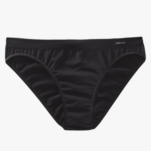 Slip noir pour femme en coton doux, lot de 10, taille 38.