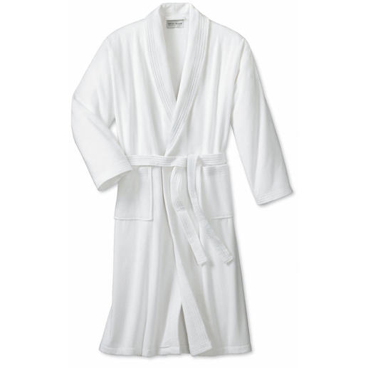 Peignoir unisexe blanc en taille XS