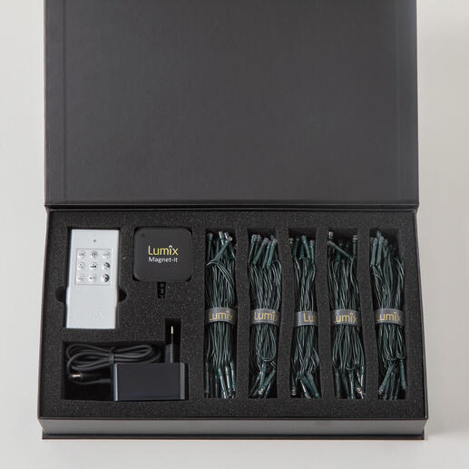 Emballage du kit de base pour la guirlande lumineuse magnétique.