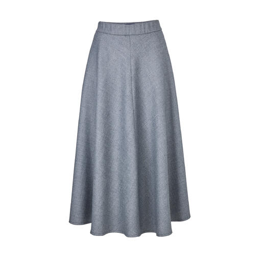 Jupe en laine gris lavable en ligne A.