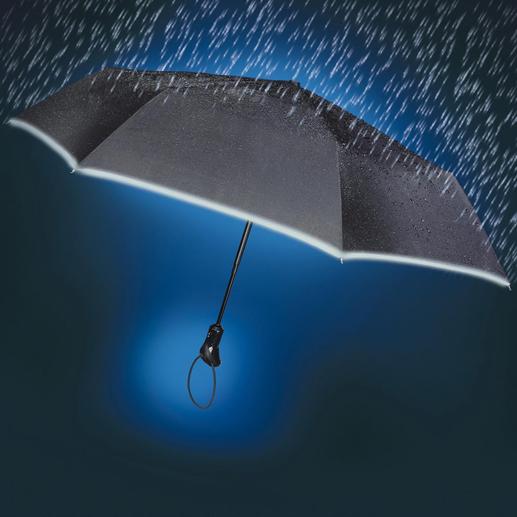 Parapluie de poche “Oversize” Le parapluie de poche "Oversize" : hydrofuge et antisalissant – et parfaitement visible dans l’obscurité.