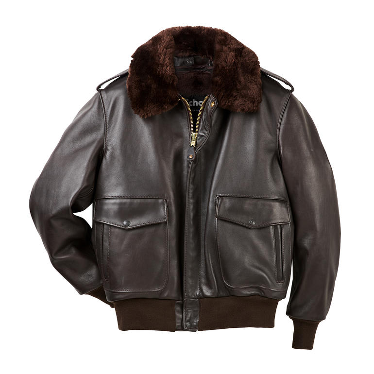 Veste d'aviateur A2 Schott | Mode Klassiker entdecken Veste en cuir d'élan | Mode Klassiker entdecken