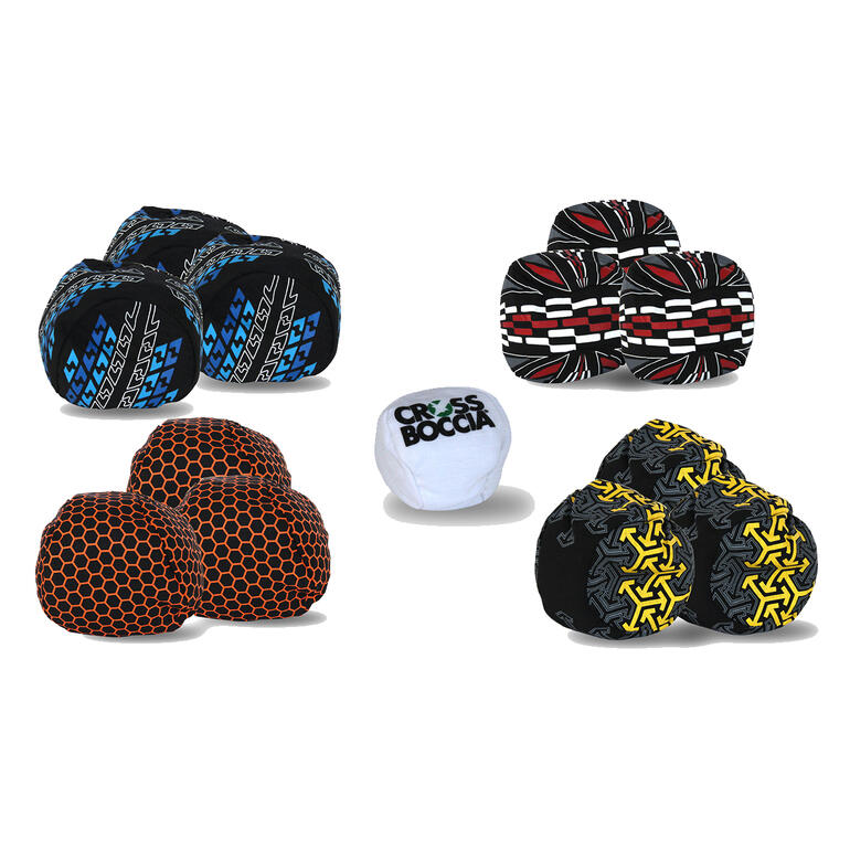 Pack familial de Crossboccia avec différentes boules colorées