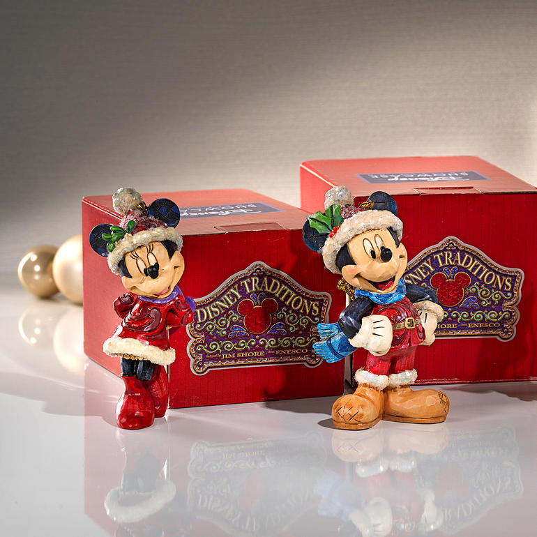 Figurine Collection Mickey et Minnie Balançoire