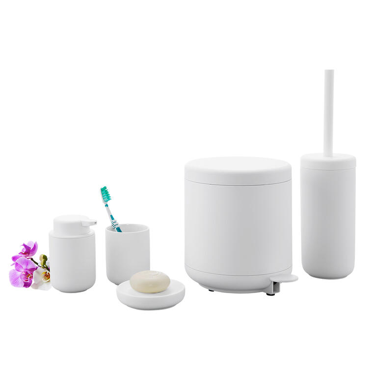 Ensemble de salle de bain UME avec gobelet à dents en couleur blanche