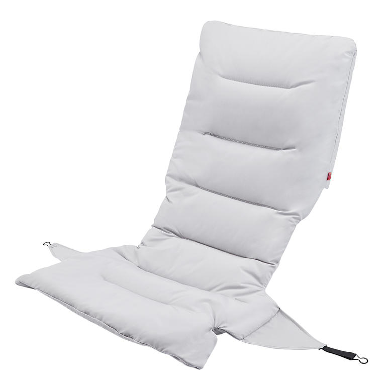 Coussin pour fauteuil pliable Fiam avec plusieurs coussins.