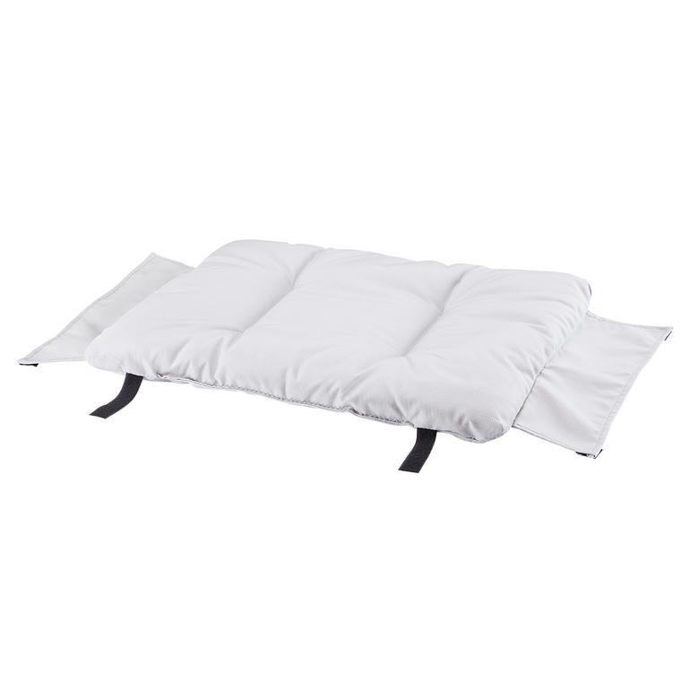 Coussin pour repose-pieds Fiam en gris neutre.
