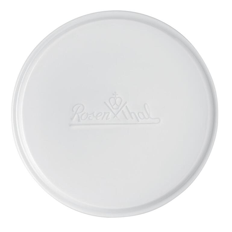 Couvercle frais Rosenthal, blanc, avec logo en relief.