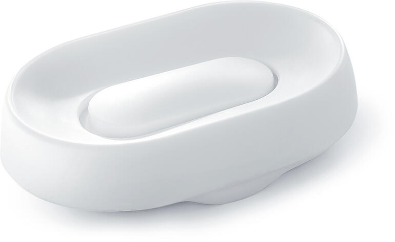 Lot De 4 Porte-savons En Silicone Blanc - Auto-drainants Inclinés - Épais, Sans Bulles - Salle De Bain, Cuisine