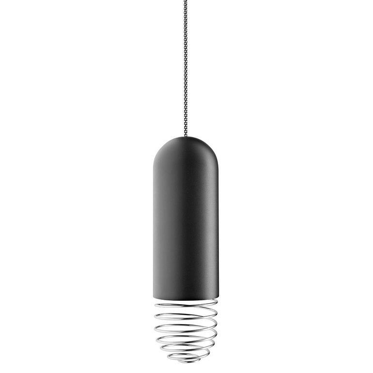 En acier inox résistant aux intempéries avec un cordon en polyester inusable. Distributeur de boules de graisse en noir, suspendu sans contenu