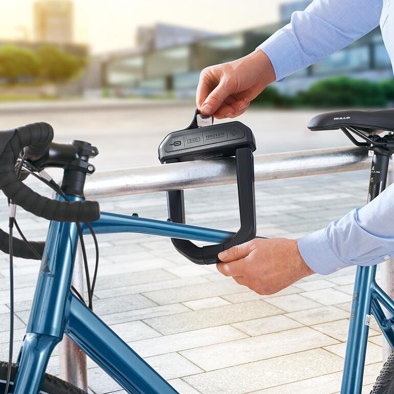 Antivol pour vélo Hiplok D1000 Serrure de vélo Hiplok D1000 fixée à un vélo