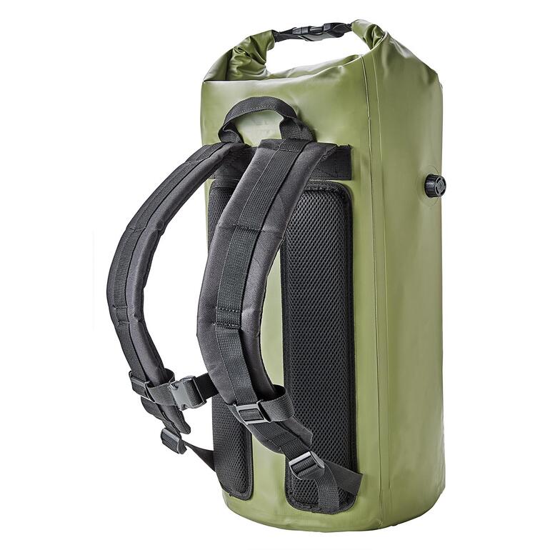 Sac à dos étanche avec fonction réfrigérante Sac à dos étanche avec fonction de refroidissement sur fond blanc.