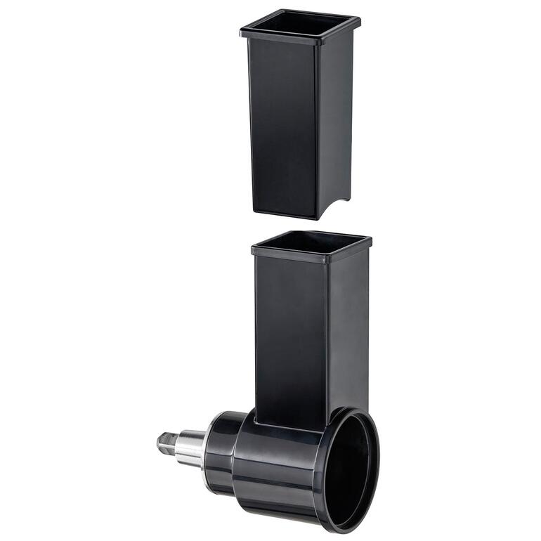 Deux récipients noirs du Multi-Râpe, dont un amovible