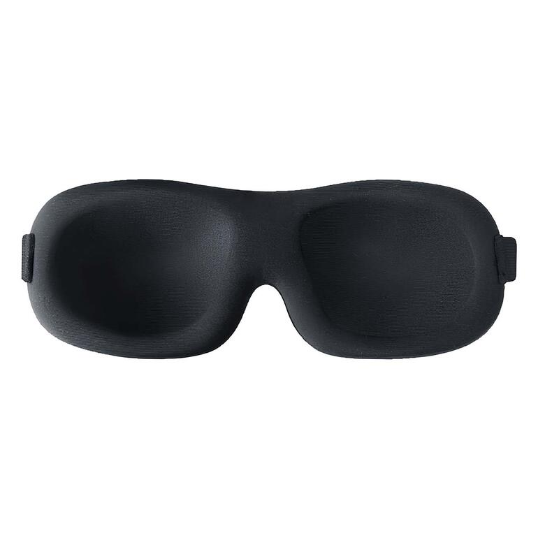 Masque de sommeil contour 3D noir vu de dessus