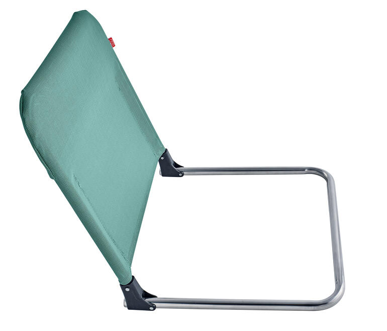 Matelas d'invité 4-en-1 en position verticale, couleur verte.