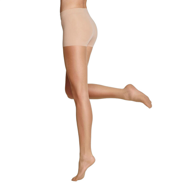 Collants Item m6, jambe levée, en Light Tan
