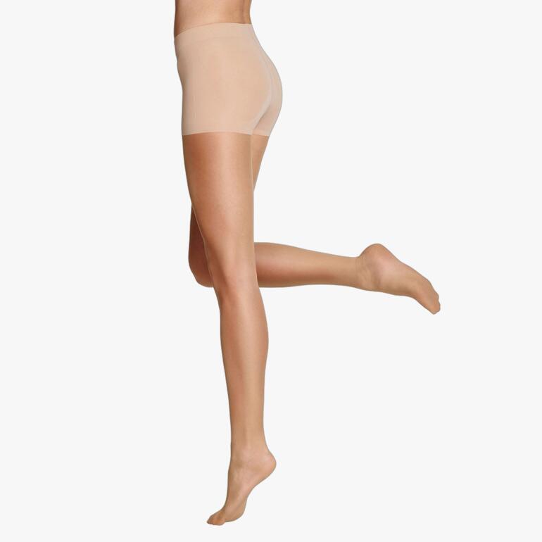 Collants Item m6, jambe levée, en Light Tan
