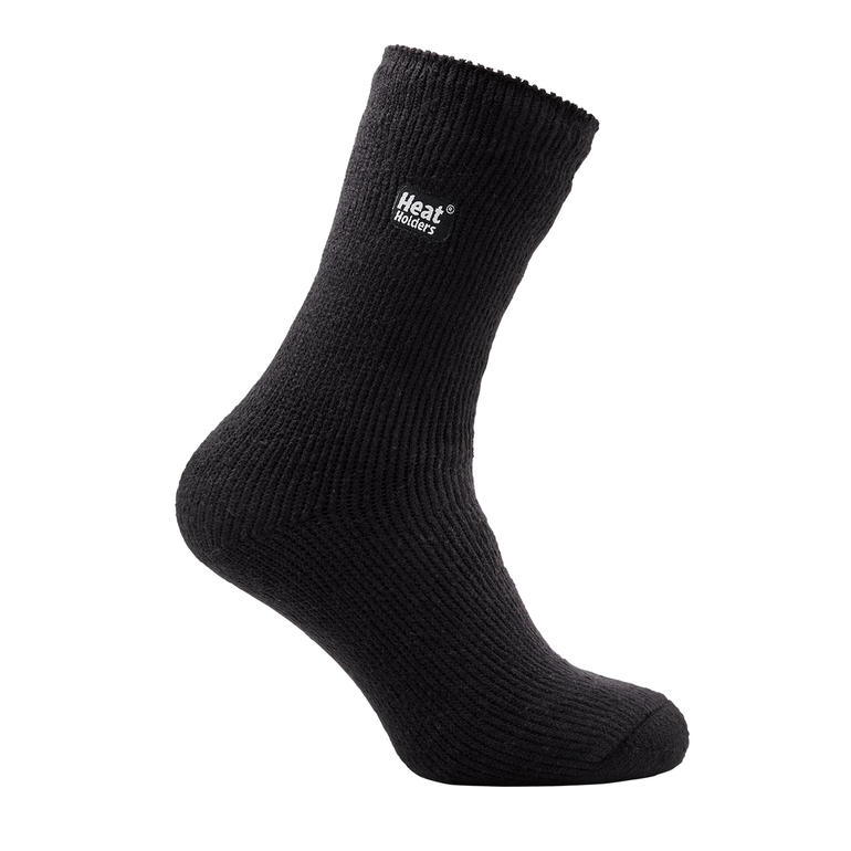 Chaussettes thermiques Heat Holders® en noir, debout