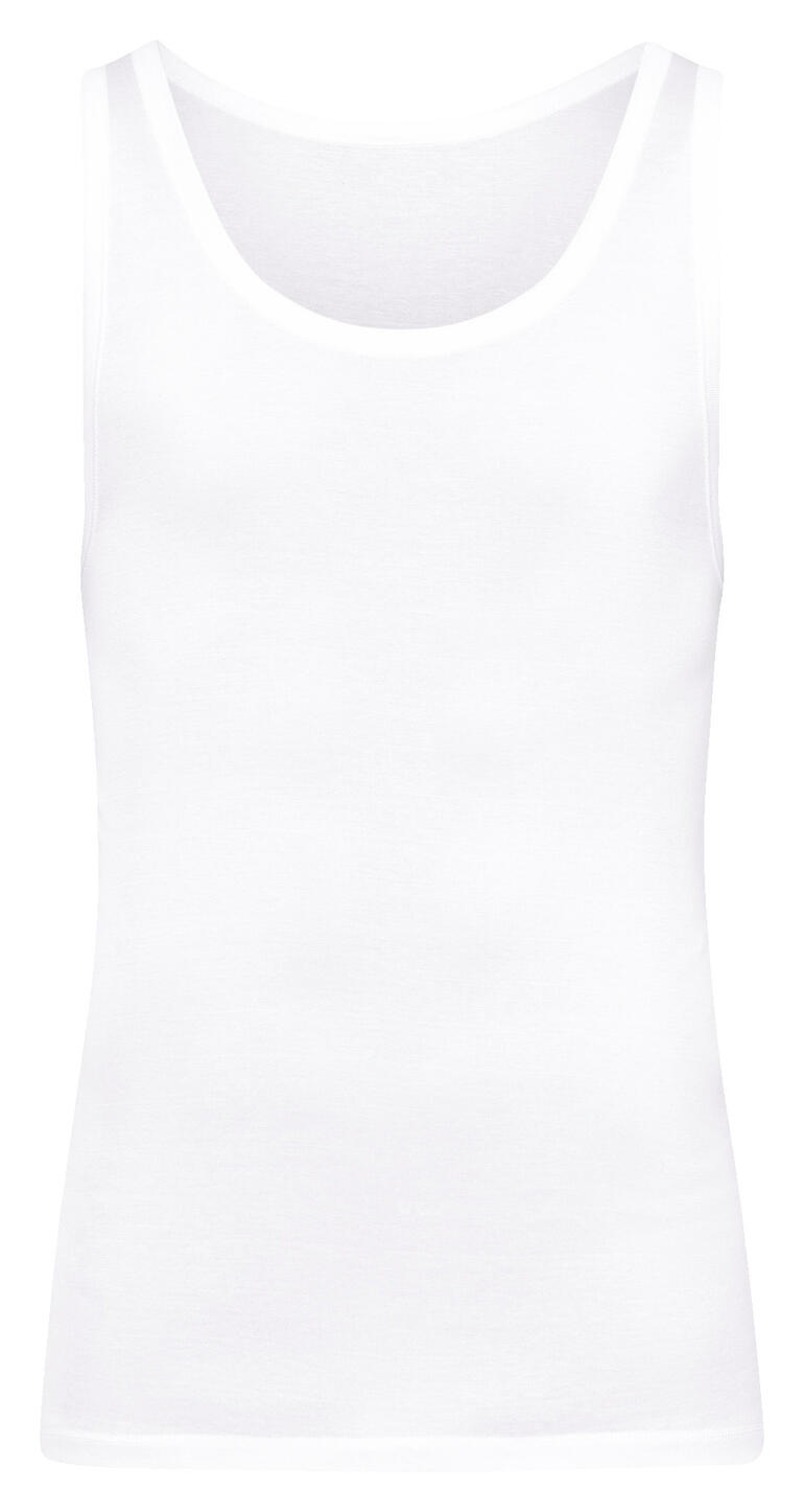 Le maillot Débardeur Hanro blanc sans impression, simple et classique.