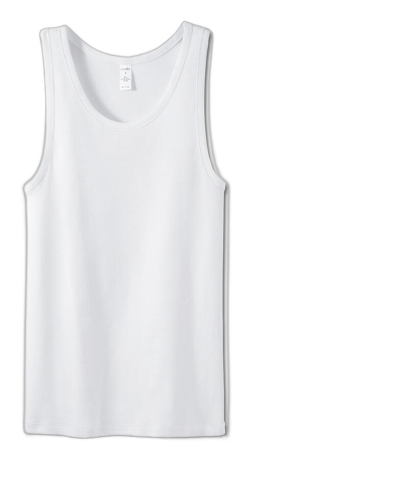 Le maillot Débardeur blanc en taille 46 pour hommes.