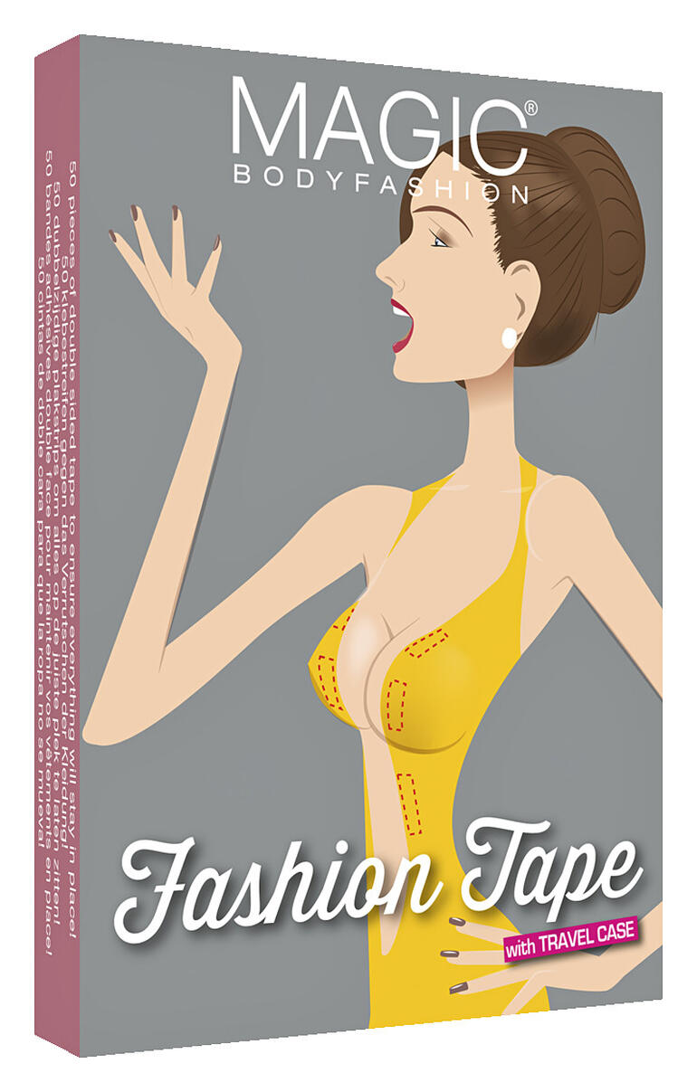 Emballage de MAGIC® Bodyfashion tape avec une femme sur la couverture.