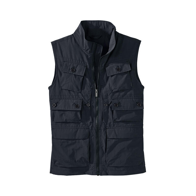 HFVUYAR Gilet De Pêche Homme Multi-poches - Veste Léger Sans Manches Randonnée Plein Air, Ceinture Réglable