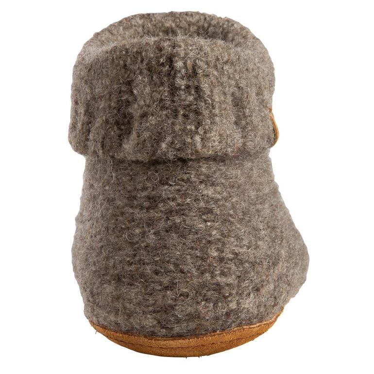 Vue arrière des bottes en feutre Gottstein Walkstrick en gris.